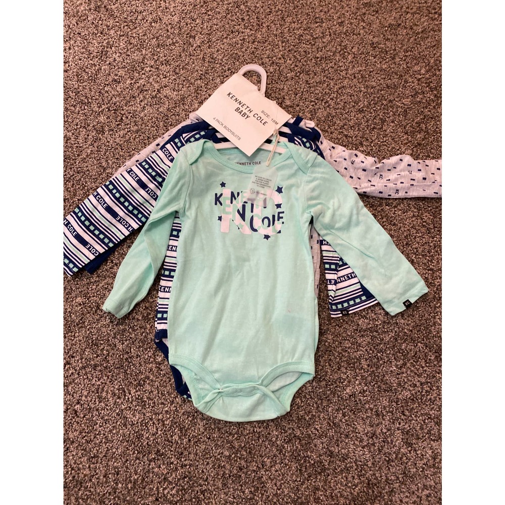 Kenneth Cole 4 Pack Bodysuits - Size 18M